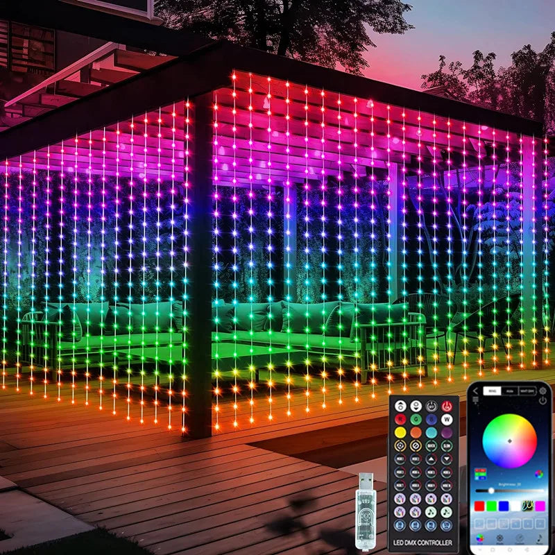 Smart LED RGB Curtain Lights