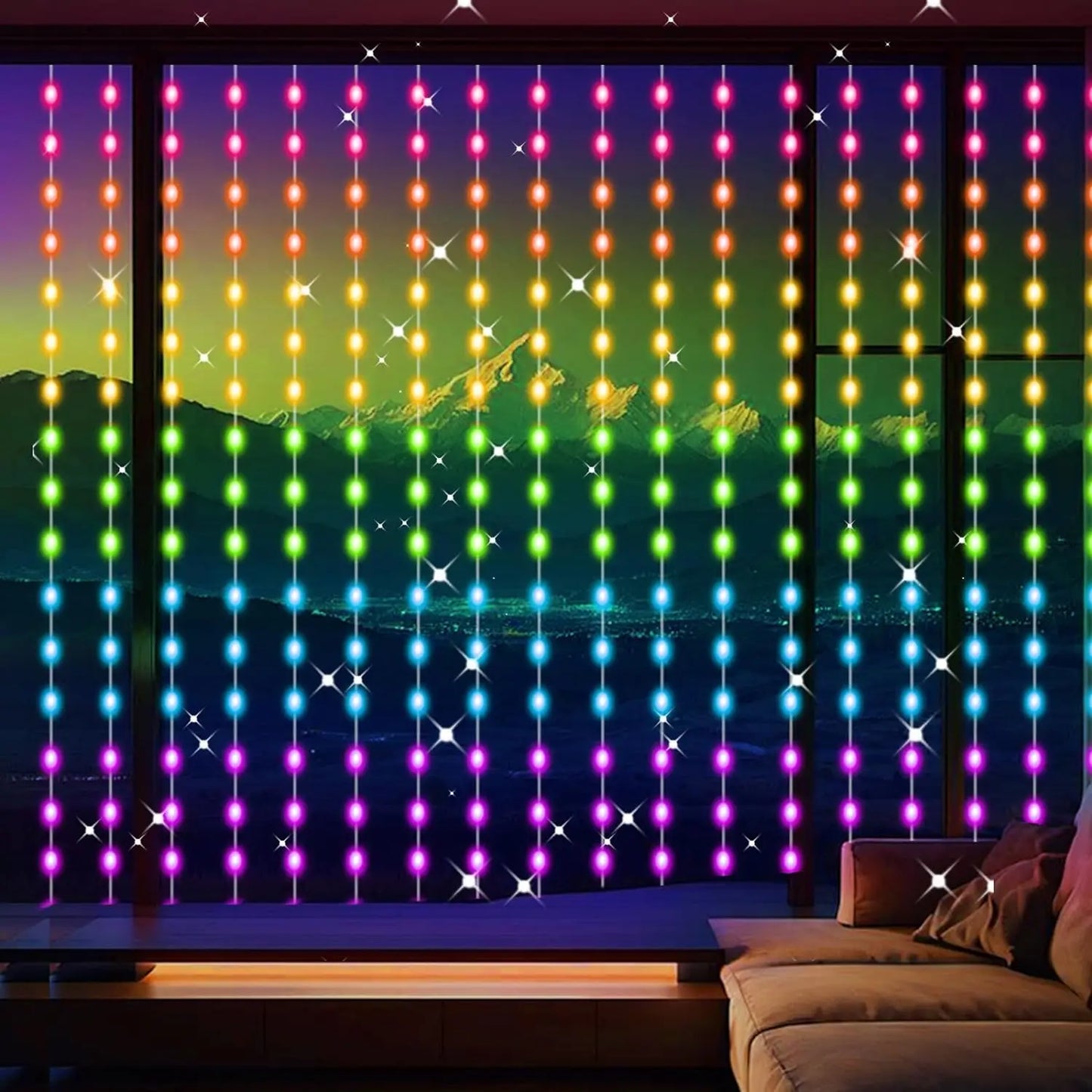 Smart LED RGB Curtain Lights