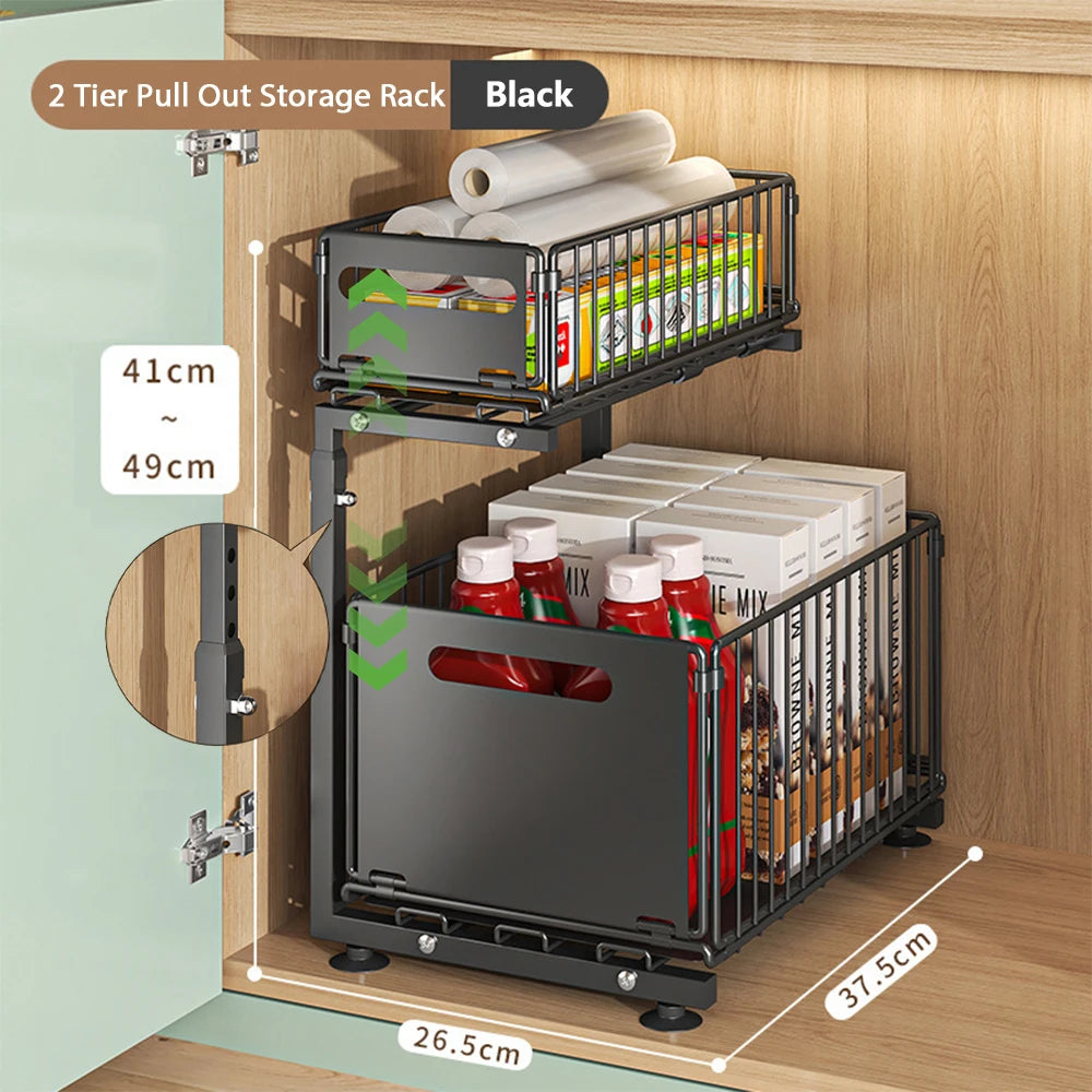 Easy DIY Install Extra Storage Pull-Out Cabinets