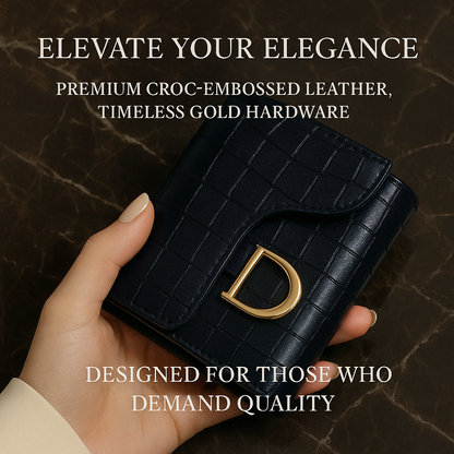 Premium Croc Embrossed Wallet