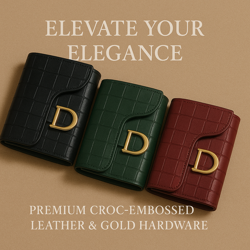 Premium Croc Embrossed Wallet
