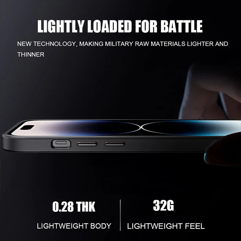 Matte Armor Wireless Charging Iphone Case